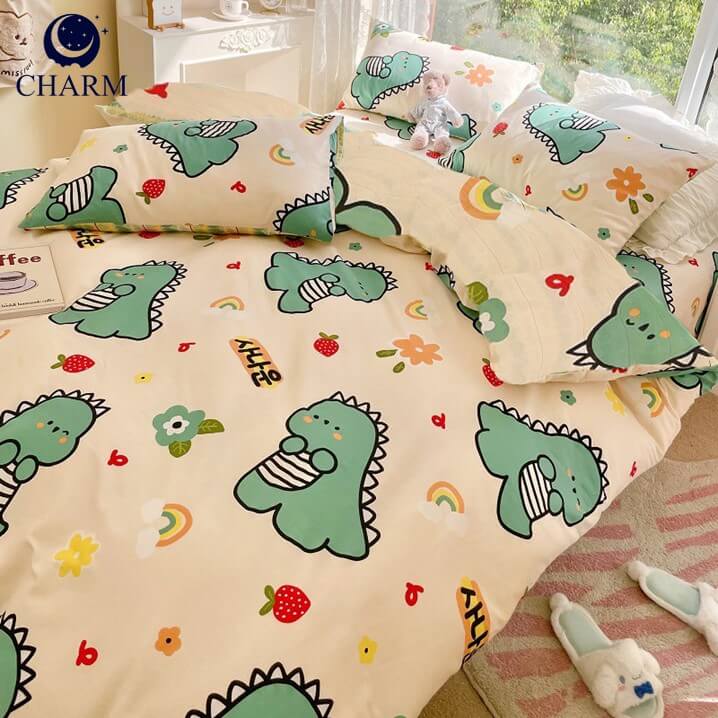ชุดผ้าปูที่นอน 5 ฟุต 6 ชิ้น CHARM สี BABY GODJI คอลเลคชั่น DREAMY_2
